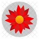 Flor roja  Icono