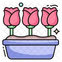 Flor rosa  Icon