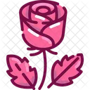 Flor rosa  Icono