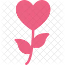 Floral Heart Flower Love Icon