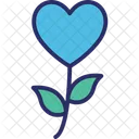 Floral Heart Flower Love Icon