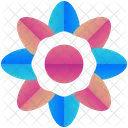 Floral Logogram Shape Icon
