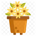 Floral Design Flower Pot Flower Icon