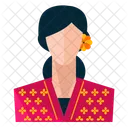 Floral Woman Avatar Icon