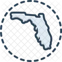 Karte von Florida  Symbol