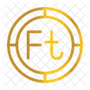 Floreciendo Hungarian Currency Icono