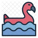 Flotador De Flamenco Piscina Inflable Icono