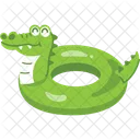 Caiman Flotador Nadando Icono