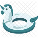 Unicornio Flotador Piscina Icono