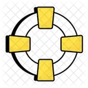 Flotador Salvavidas Verano Icono