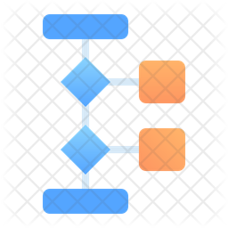Flow chart Icon - Download in Flat Style