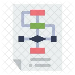 Flow Chart Icon - Download in Flat Style