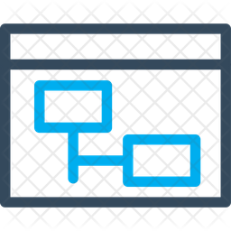 Flow Chart Icon - Download in Dualtone Style