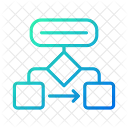 Flow chart Icon - Download in Gradient Style