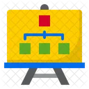 Flow Chart Presentation Business Icon