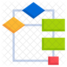 Flow Diagram Icon - Download in Flat Style