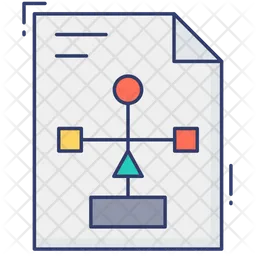 Flow Diagram File  Icon