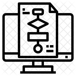 Flowchart Icon - Download in Line Style