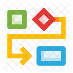 Flowchart Icon - Download in Dualtone Style