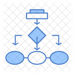 Flowchart Icon - Download in Dualtone Style