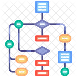 Flowchart Icon - Download in Flat Style