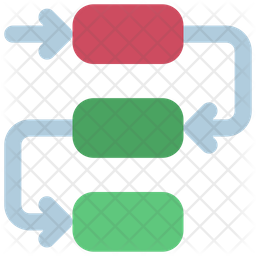 Flowchart Icon - Download in Flat Style
