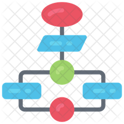 Flowchart Icon - Download in Flat Style