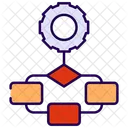 Flowchart Diagram Hierarchy Icon