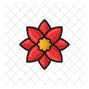Flower Outline Filled Flower Nature Icon