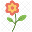 Flower Red Stem Icon