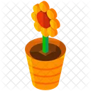 Flower Plant Vase Icon