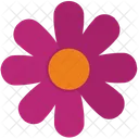 Pink Rose Plant Icon