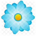 Blue Plant Bud Icon