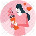 Valentine Flower Love Icon