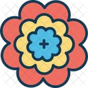 Blossoming Floral Flower Icon