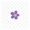 Flower Vector Purple Icon