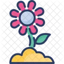 꽃 식물 정원 아이콘