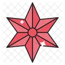 Flower Star Christmas Icon