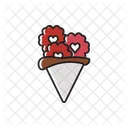 Flower Heart Happy Icon