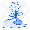 Flower Hand Nature Icon