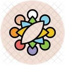 Flower Creative Shape Icon