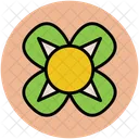 Flower Shape Leafs Icon