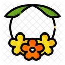 Flower Flower Necklace Hawaii Icon