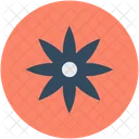 Flower Star Shape Icon
