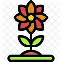 Flower Growth Farming And Gardening Icon