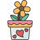 Flower Pot Blossom Icon