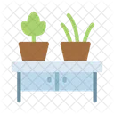 Flower Pots Table Icon