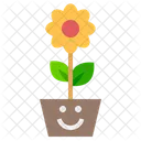Flower Smile Happy Icon