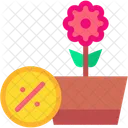 Flower Commerce And Shopping Garden Icon