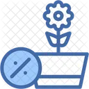 Flower Commerce And Shopping Garden Icon